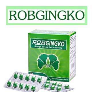 Thực phẩm chức năng tăng cường tuần hoàn máu não VIÊN BỔ NÃO ROBGINGKO, hộp 100 viên