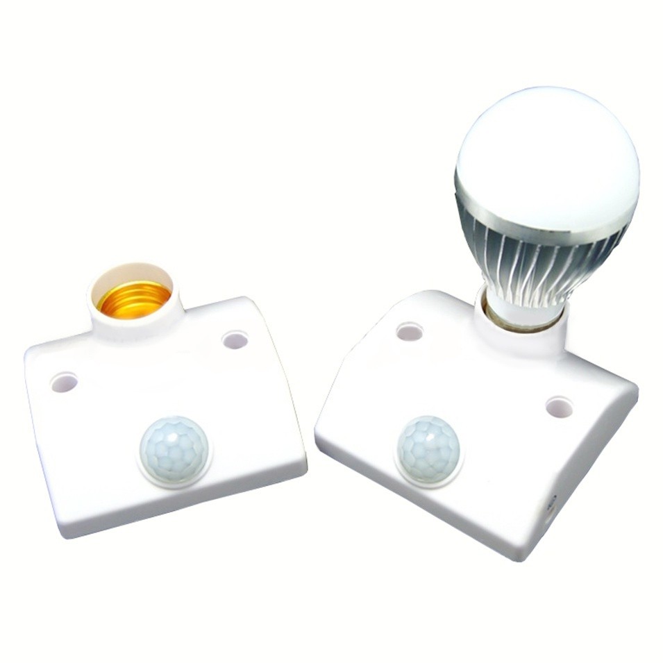Đui đèn cảm ứng chuyển động hồng ngoại Mắt Thần Loại 1 - Cảm Biến Chuyển Động Chống Trộm, Lắp Cầu Thang, Tủ Quần Áo