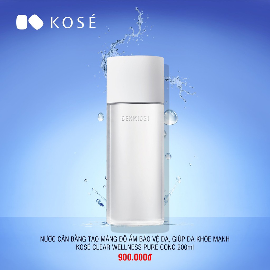 LOTION DƯỠNG ẨM - KOSE SEKKISEI CLEAR WELLNESS PURE CONC 200ML