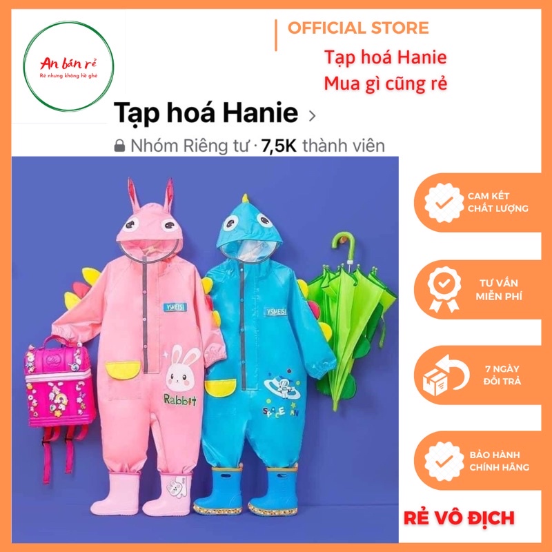 ÁO MƯA LIỀN THÂN MARIO CHO BÉ
