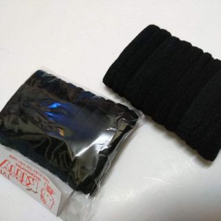 (｡♡‿♡｡) Gói 10 thun cột tóc đen bản to