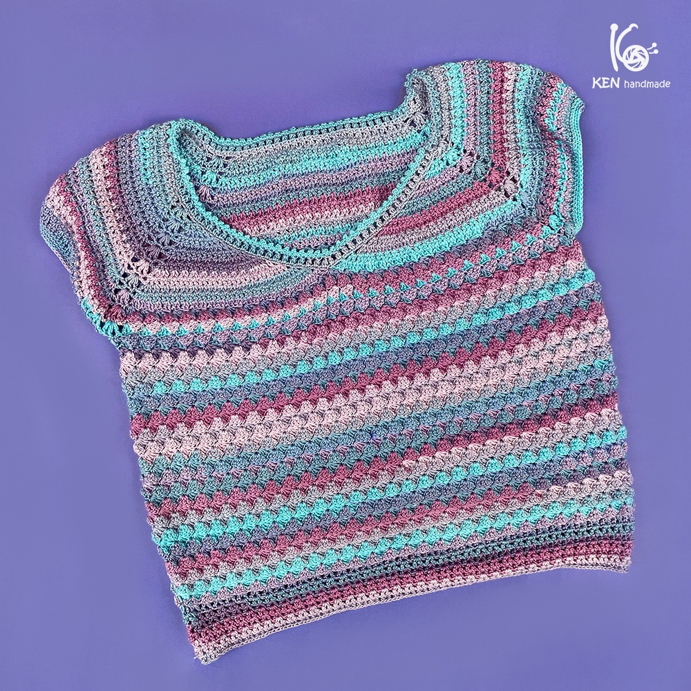 Cuộn len loang 100% Micro Acrylic Papatya Sundae