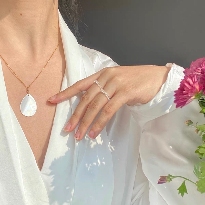 Nhẫn hạt halogam nhỏ xinh ma TR-99