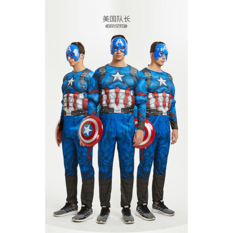 Trang Phục Hoá Trang Người Sắt Iron Man, Bộ Đồ Halloween Các Nhân Vật Avengers Cho Người Lớn