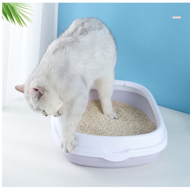 Chậu đựng cát vệ sinh cho mèo   khay cát mèo Oxygen072 Cat Litter Pan Không gian rộng lớn Khả năng chống tia nước bắn dày đặc Chậu phân mèo bán kín với Xẻng cho