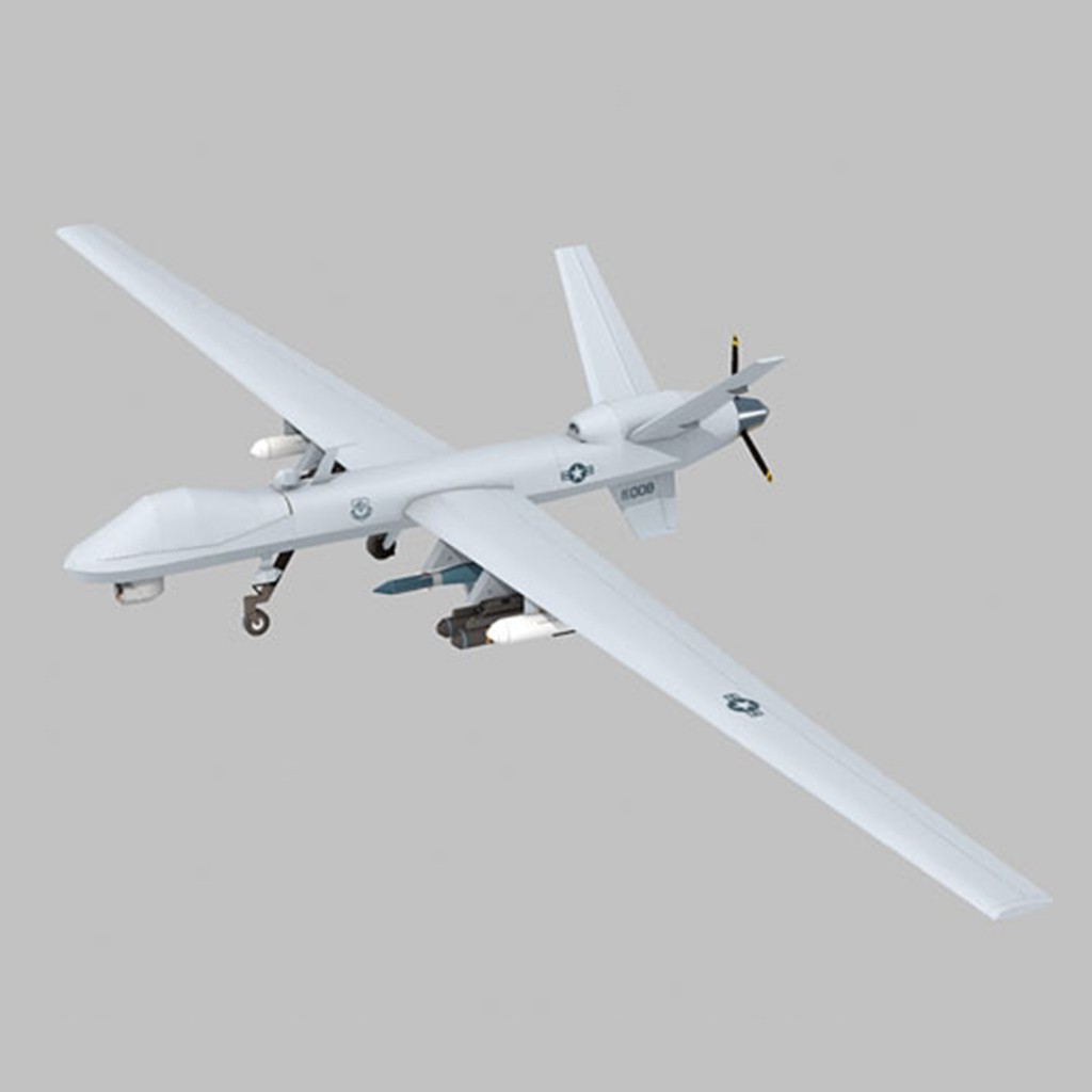 Mô hình giấy máy bay quân sự MQ-9 Reaper