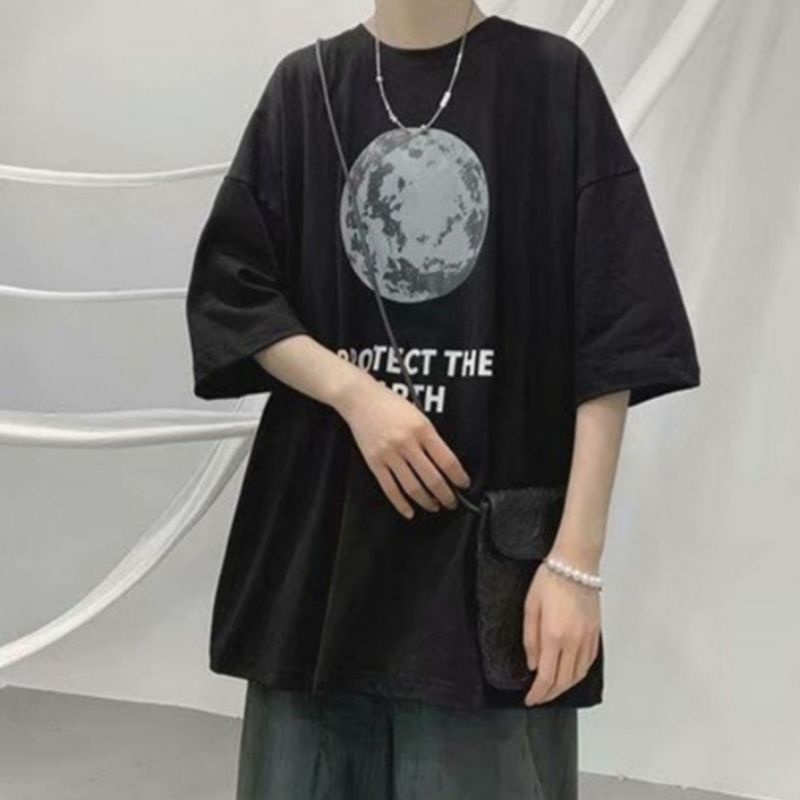 Áo thun tay lỡ nam nữ,áo phông unisex from rộng chất dày đẹp in hình ng Máy