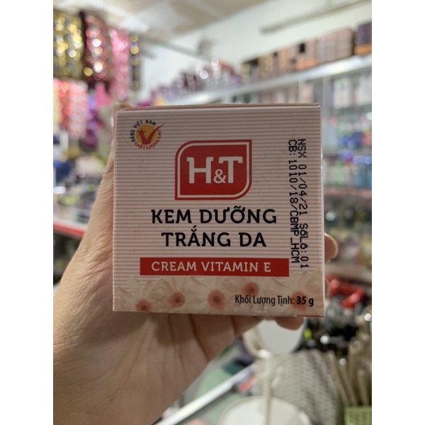 kem dưỡng trắng da H &amp; T hủ 35g (trộn kem)