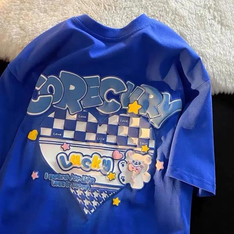 Áo Thun COZOK Ngắn Tay Dáng Rộng Thời Trang Cá Tính Dễ Phối Đồ