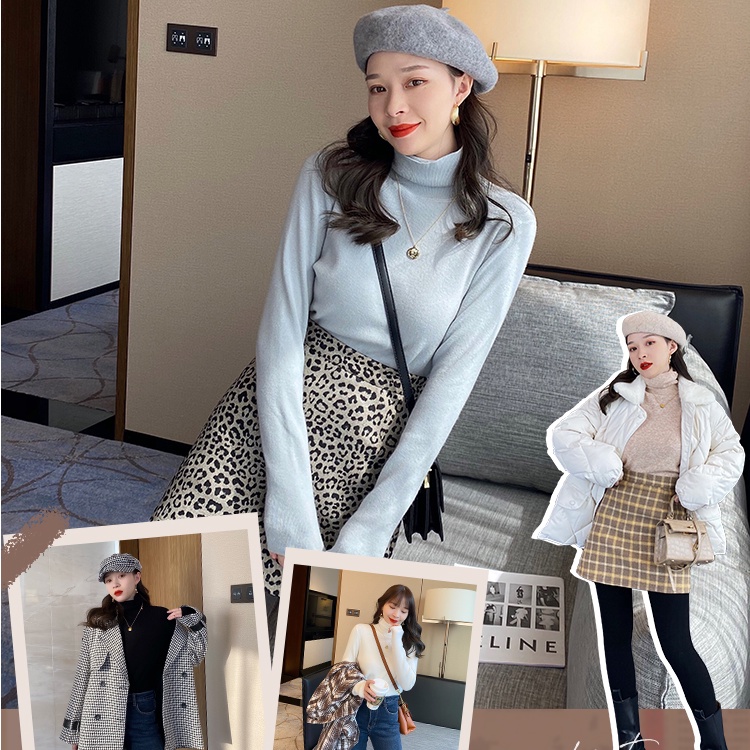Áo sweater PERTY cổ lọ phong cách Hàn Quốc thời trang mùa đông cho nữ
