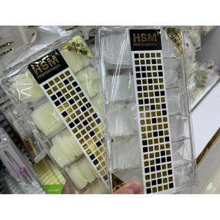 hộp móng úp hsm nail vuông -thang vuông (100-500 móng)