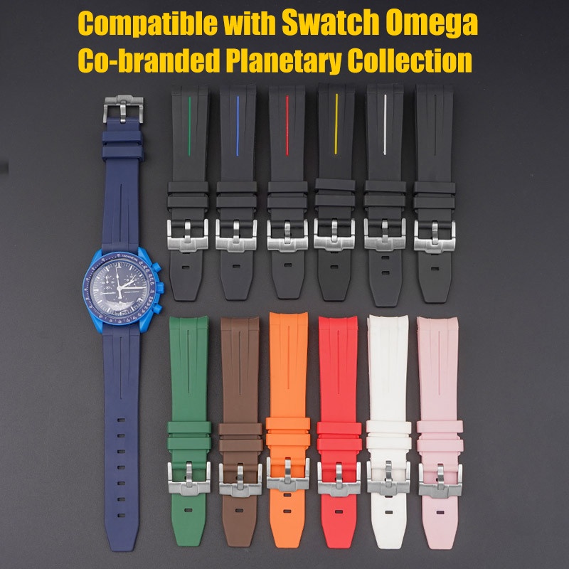 Dây Đeo Cao Su 20mm Chống Thấm Nước Cho Omega X Swatch MoonSwatch