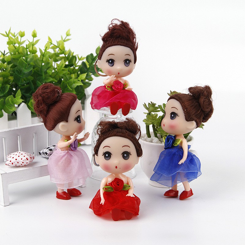 Búp bê chibi có móc khóa treo cặp xinh xắn 12cm loại móc xịn - mẫu 7