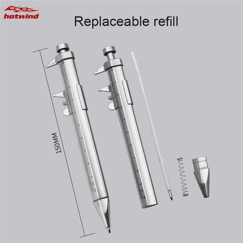 HW New Multifunction Gel Ink Pen Vernier Caliper Roller Ball Pen Stationery Ball-Point 0.5mm Drop shipping