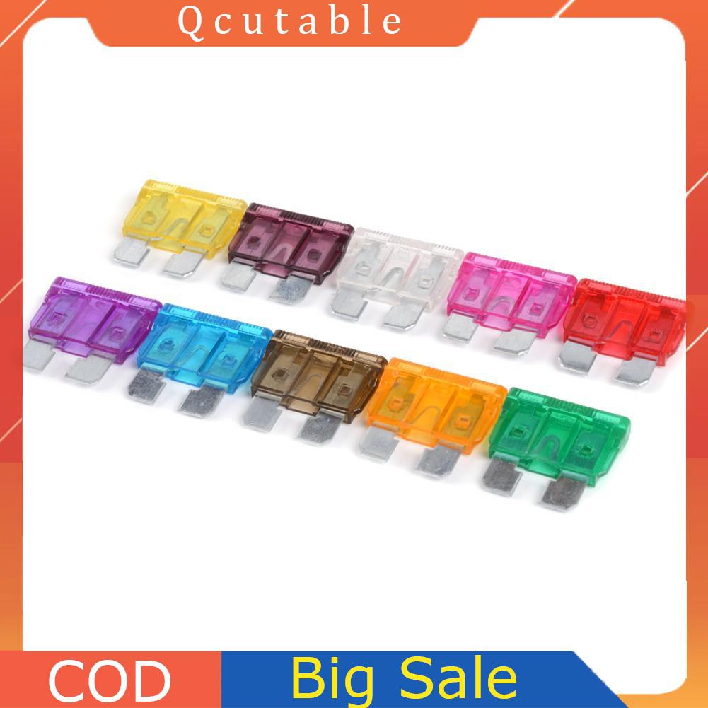 Bộ 50 Cầu Chì 3a 5a 7.5a 10a 15a 20a 25a 30a 35a 40a W/Uk Kèm Hộp Đựng