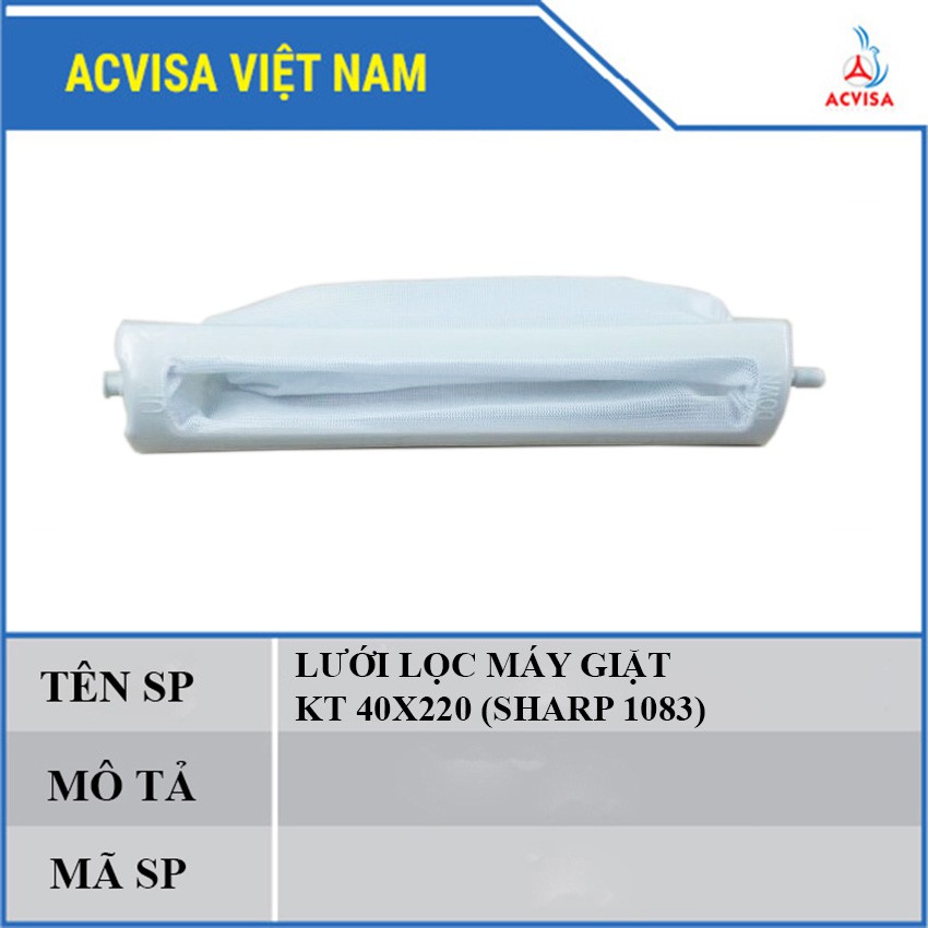 Combo 3 Lưới ( Túi ) Lọc Máy Giặt Sharp Kích Thước 40 X 220 (Sharp 1083)