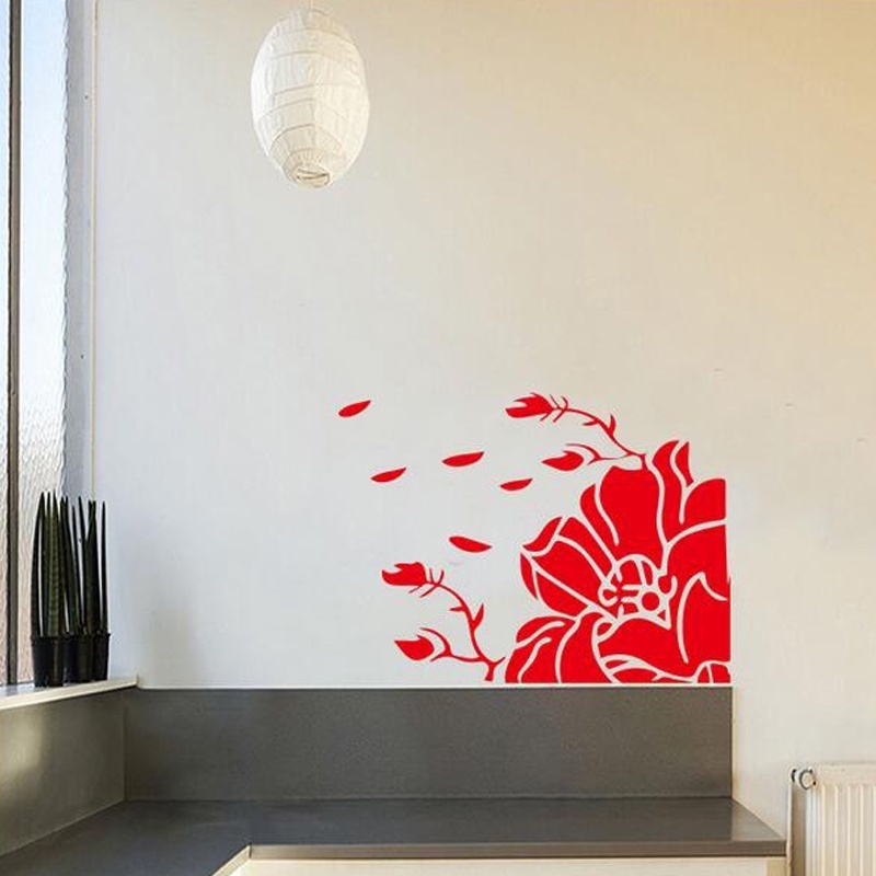 Giấy Dán Tường Bằng PVC Tự Dính Họa Tiết Hoa Mộc Lan Thanh Lịch Chống Thấm Nước Trang Trí Phòng Khách/Phòng Ngủ