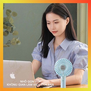Quạt mini cầm tay siêu rẻ 3 tốc độ gió có chân đế