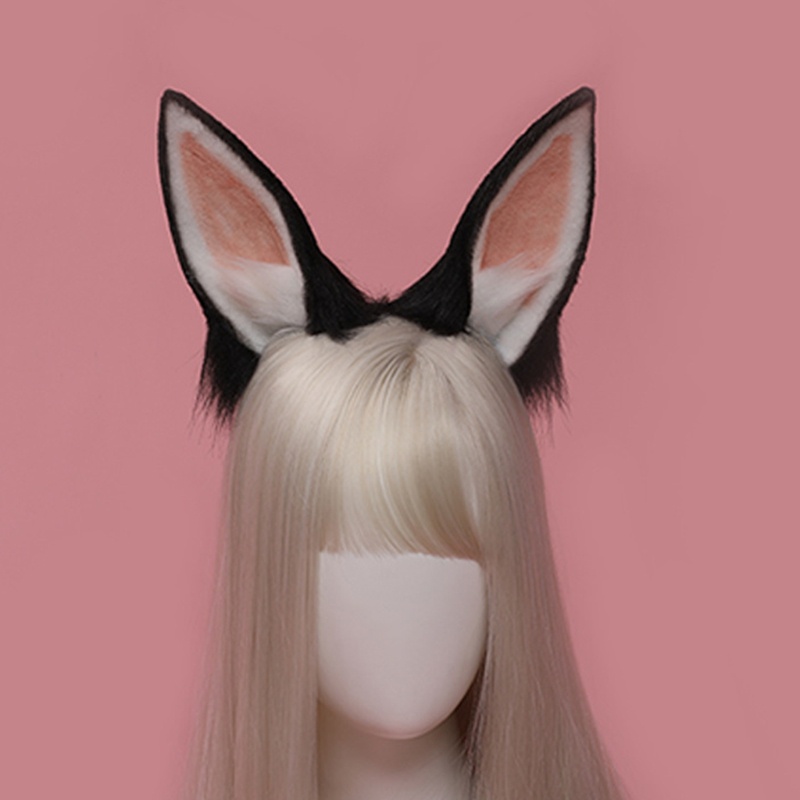 Băng Đô Tai Thỏ Lông Xù Đáng Yêu Dành Cho Bé Gái