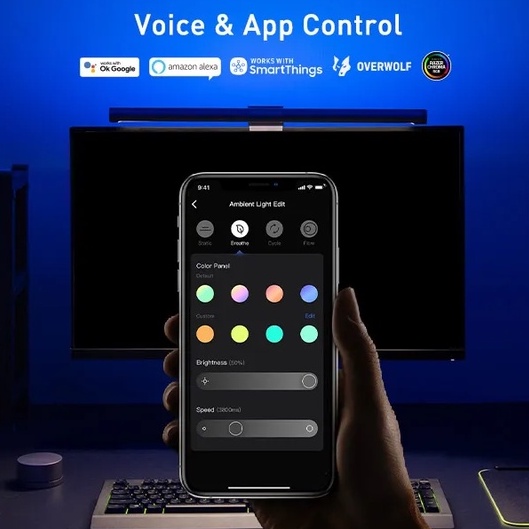 Đèn treo màn hình Yeelight Led Screen Light Bar Pro, Soi bàn phím, Giảm ánh sáng xanh, Trang trí bàn làm việc