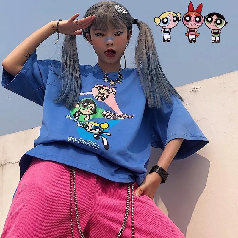 NRVP Áo Thun 100% Cotton Dáng Rộng Thời Trang Hàn Quốc Cho Nữ