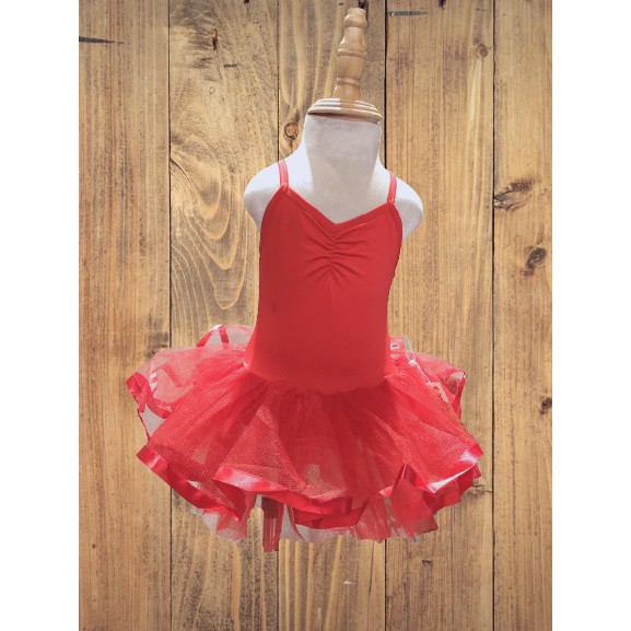 NEW ARRIVAL| Váy Múa Ballet Mẫu Hai Dây Chéo Lưng Đính Nơ Chân Váy Xòe