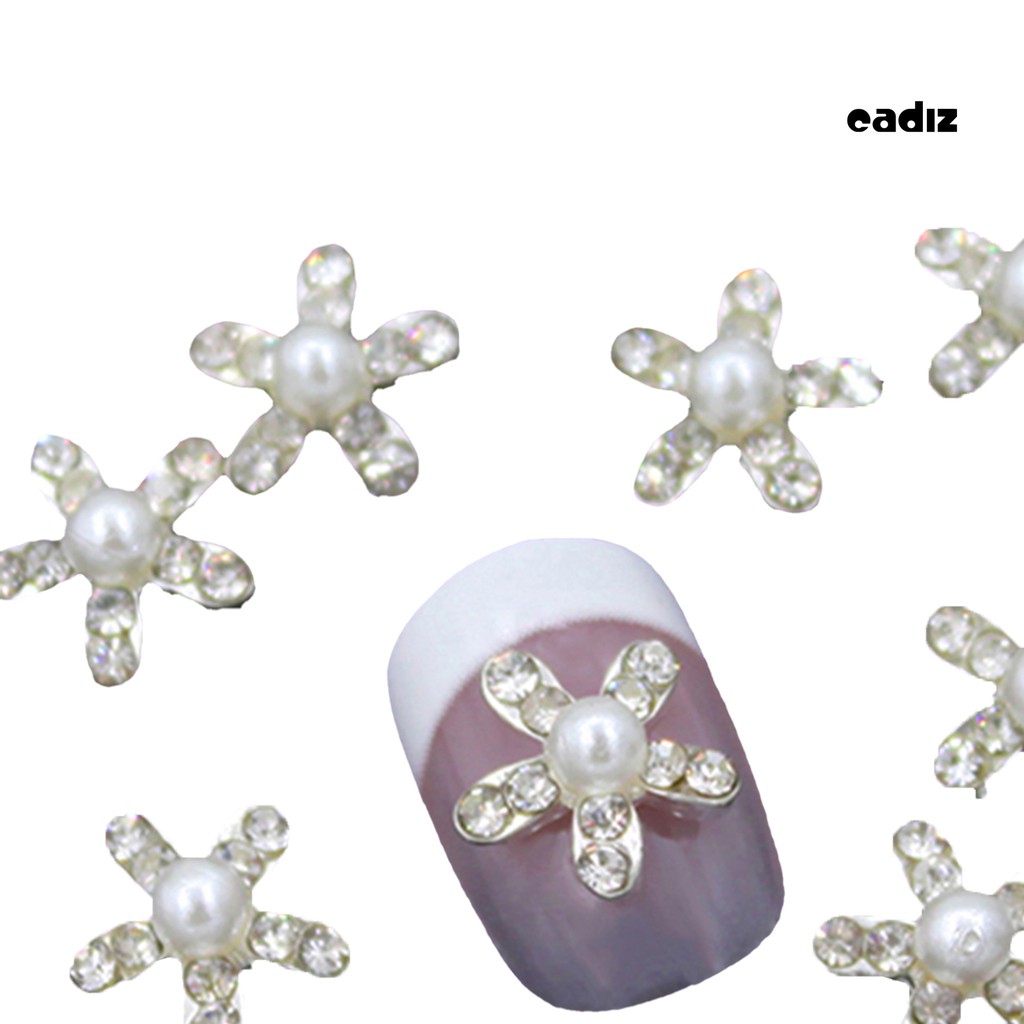 [Hàng mới về] Bộ 10 hạt đá đính trang trí móng tay 3D thời trang sành điệu