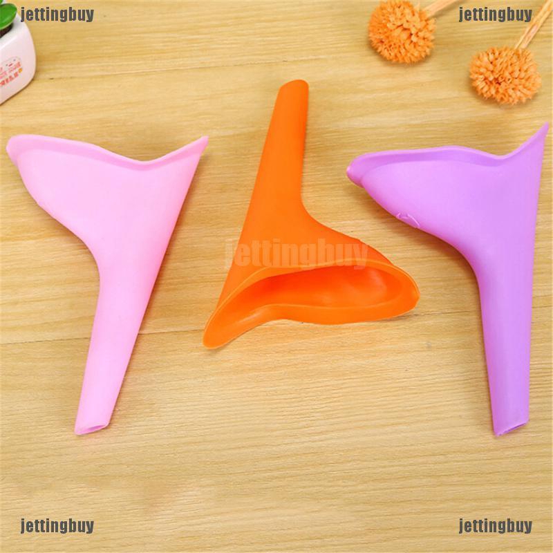 JETTING Dụng cụ hỗ trợ đi vệ sinh bằng silicon thiết kế tiện dụng cho nữ khi du lịch