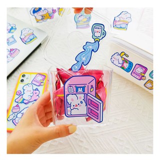 STICKER PACK- Hình dán thỏ trắng đáng yêu