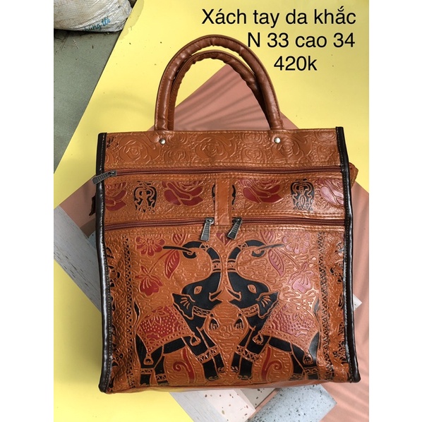 Túi công sở da khắc hàng si tuyển