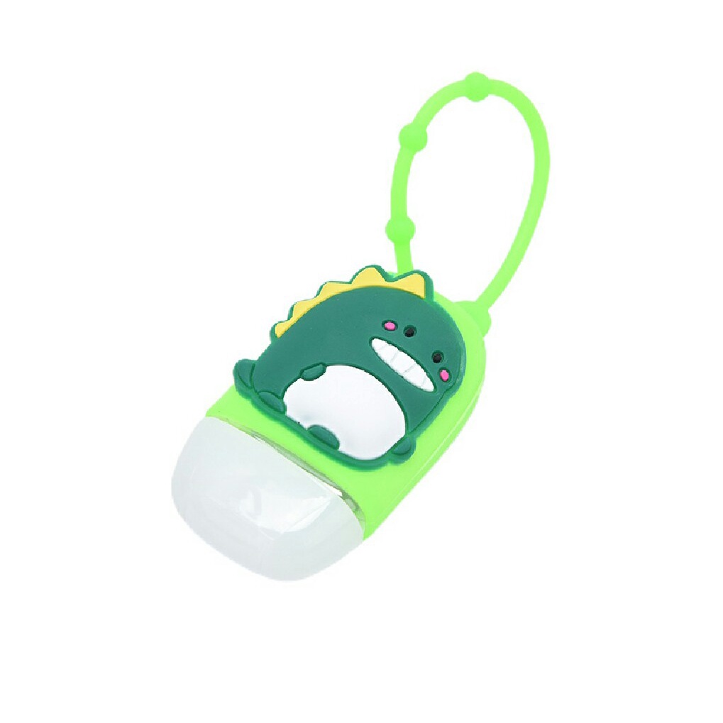 Chai Rỗng 30ml Hình Oval Kèm Vỏ Silicon Hoạt Hình Dùng Chiết Nước Rửa Tay