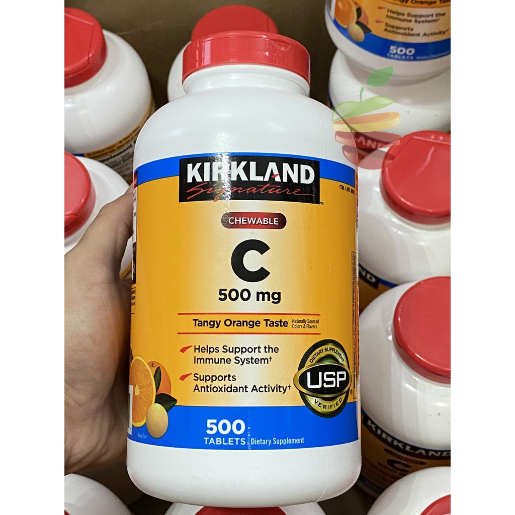 [Bạn mới nhập COSHBM -50% đơn 0Đ] Viên Bổ Sung Kirkland Vitamin C 500mg, 1000mg 500 viên