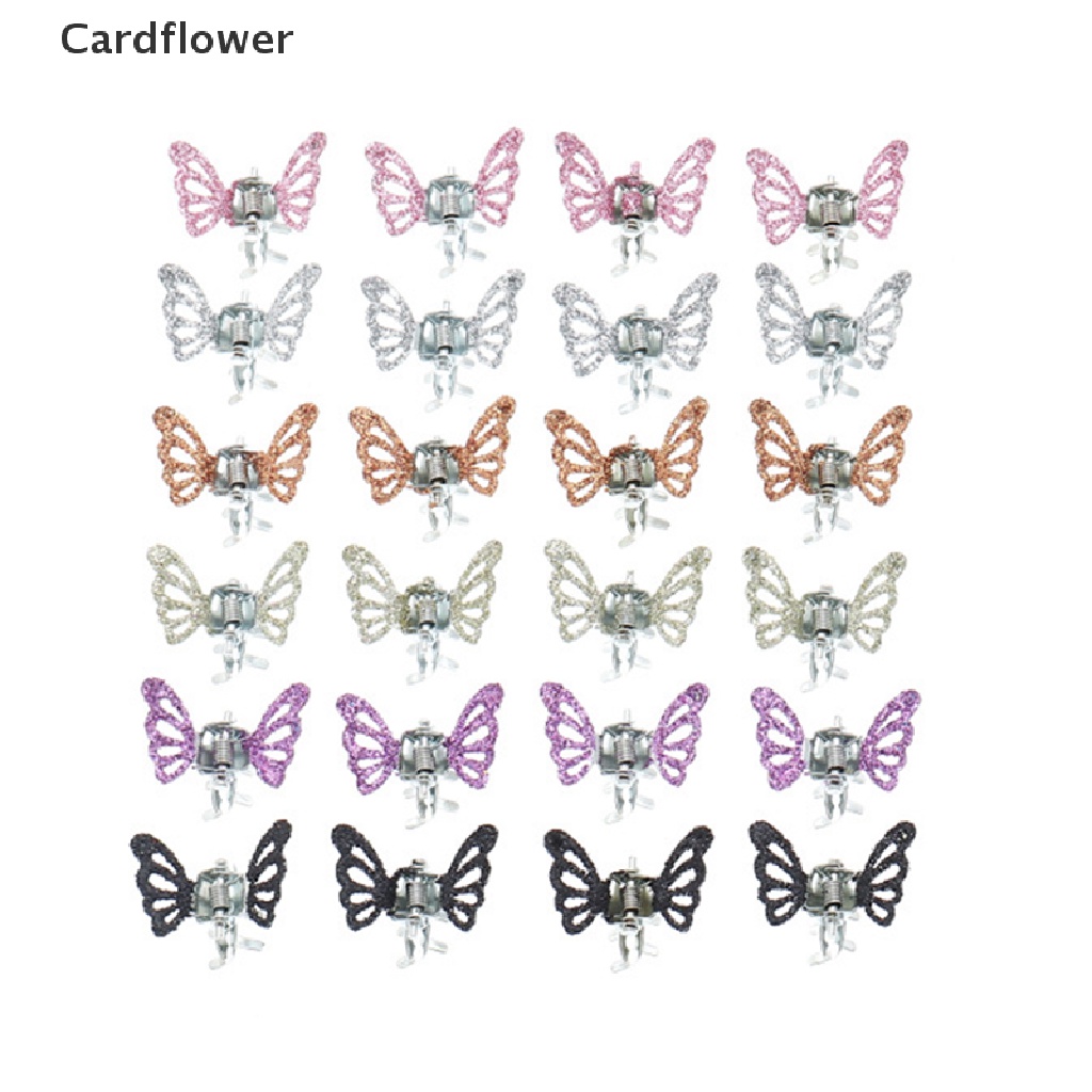 Bộ 24 Kẹp Tóc Hình Bướm Nhỏ Xinh Thời Trang Cho Nữ