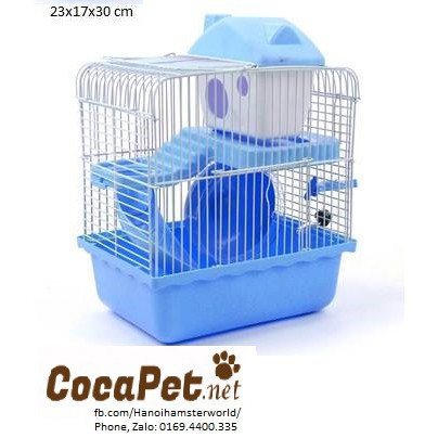 Lồng chuột hamster 2 tầng (ww, camp, robo) 23x17x30 cm