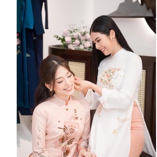 Áo Dài , Áo Cách Tân Lụa Thêu Siêu Sang