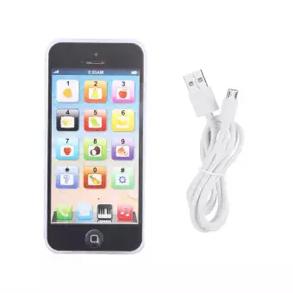 Simulation Phone Study Toy Baby Kids Children Play Music Learning English Educational Cell Phone