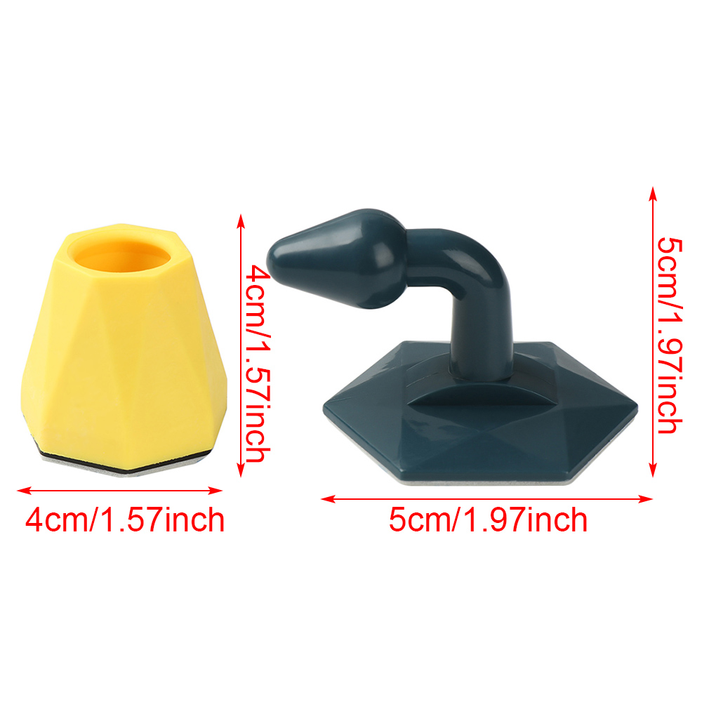 Miếng Chặn Cửa Bằng Silicone Abs Tự Dính Nhiều Màu Chống Va Chạm An Toàn Cho Bé