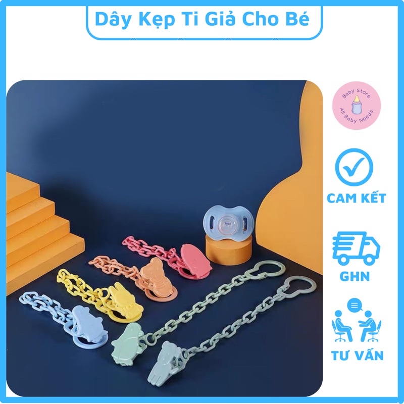 Dây Kẹp Ti Giả, Gặm Nướu, Túi Nhai Cho Bé