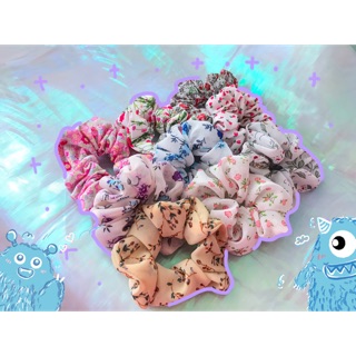 🌷COMBO 9 SCRUNCHIES BUỘC TÓC HOA LÁ SIU XINHH