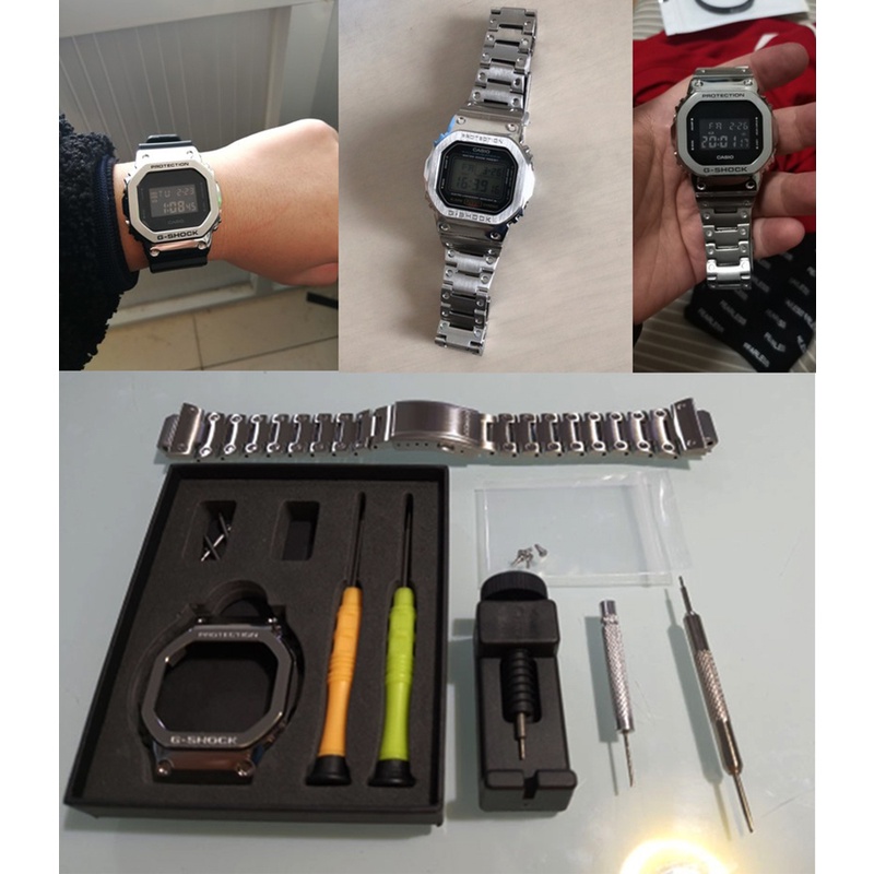 Dây Đeo Bằng Thép Cho Đồng Hồ Casio GM-5600 GM5600-1dr GM5600 Mod