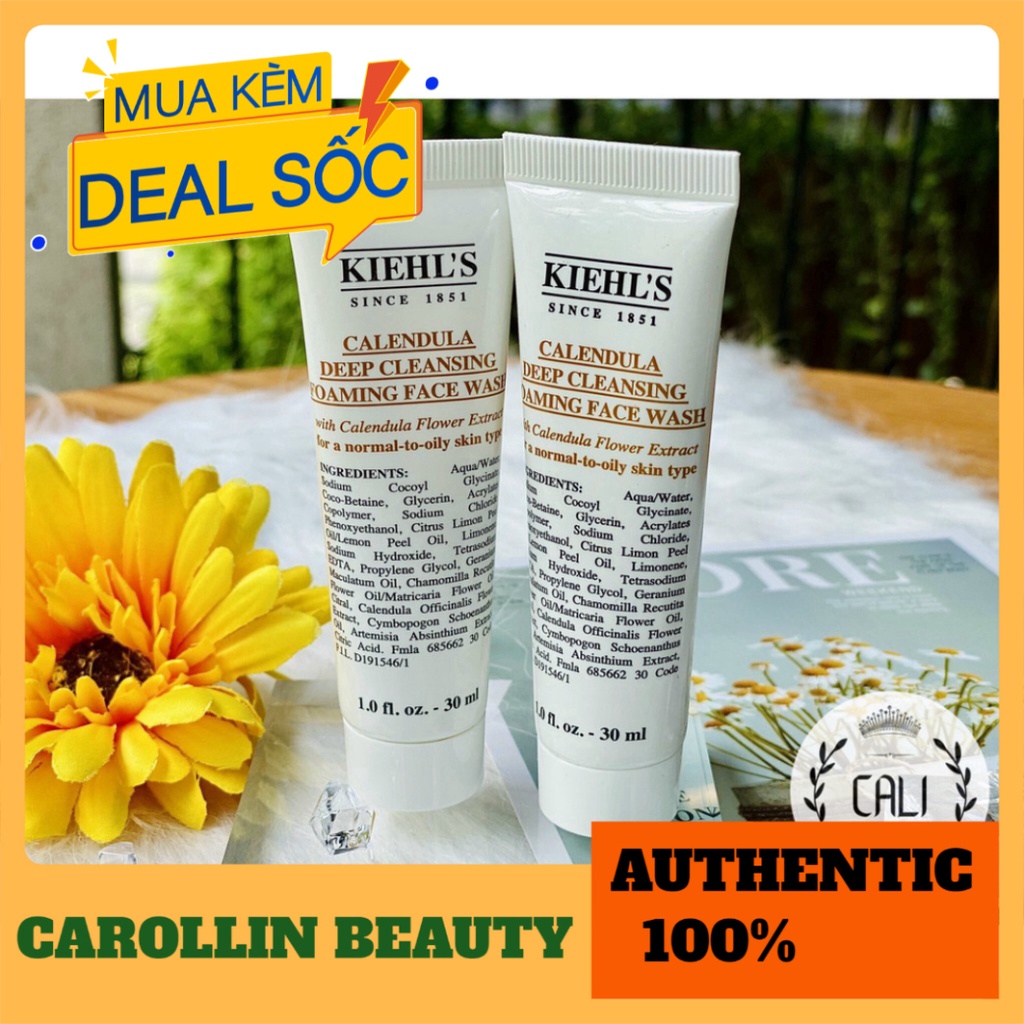 Sữa rửa mặt 💖 FREESHIP 💋 Sữa rửa mặt Cúc Kiehl's 30ml chính hãng [ Minisize ] CAROLLIN BEAUTY | BigBuy360 - bigbuy360.vn