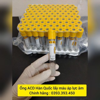 [ Bán lẻ 1 ống ] Ống ACD Hàn Quốc lấy máu áp lực âm làm PRP (V-TUBE)