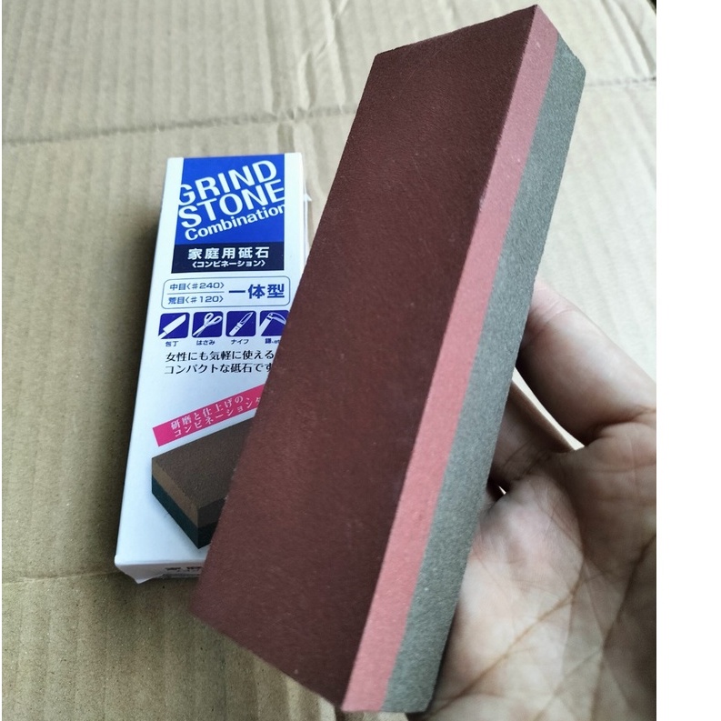 Đá mài dao, kéo hai mặt 14.9 x 4.9cm phù hợp với nhiều loại dao khác nhau Nhật Bản