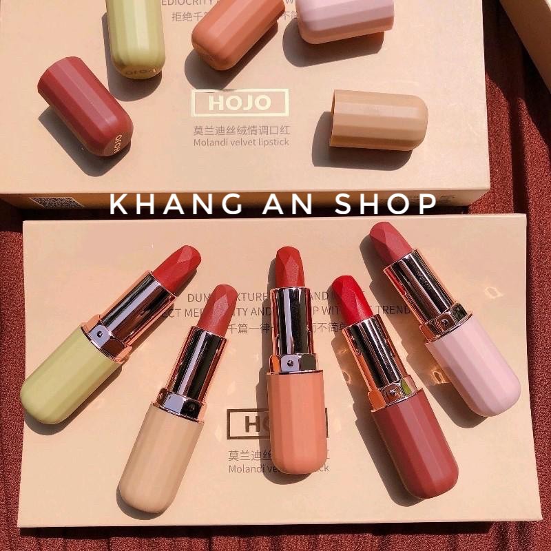 [Tách set] Lẻ 01 thỏi son sáp HOJO Molandi Velvet Lipstick nội địa Trung