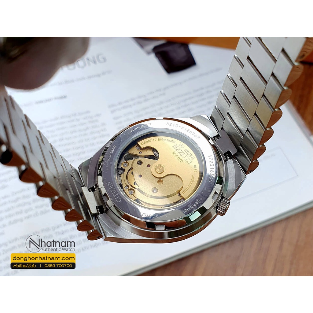 Đồng hồ nam chính hãng Citizen Automatic NJ0150-81X - Máy cơ tự động - Mặt kính Sapphire