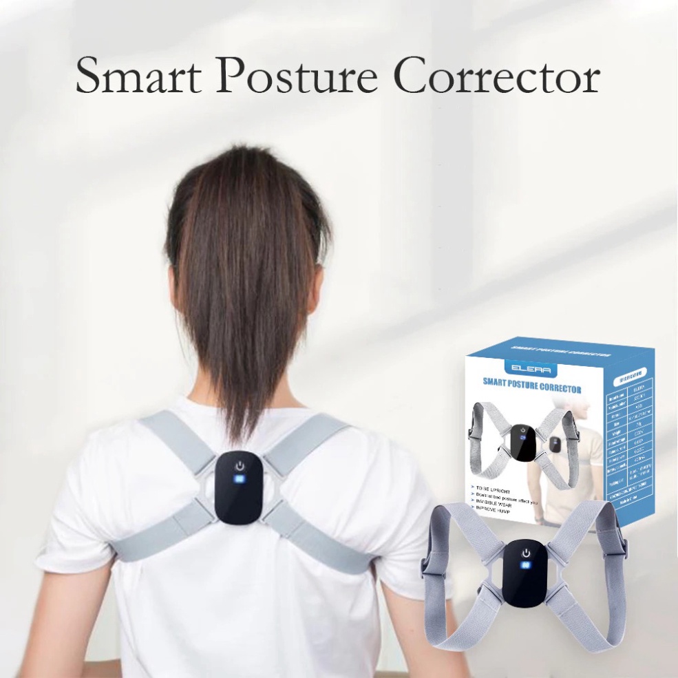 Đai chống gù lưng SMART POSE điều chỉnh tư thế thông minh, cảm biến báo rung, đếm số lần ngồi sai - Bảo hành 12 tháng