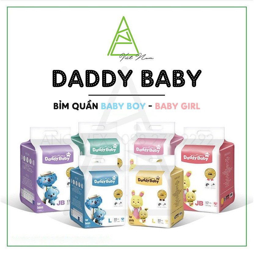 ⚡𝐐𝐔𝐀̀ 𝐒𝐈𝐄̂𝐔 𝐇𝐀̂́𝐏 𝐃𝐀̂̃𝐍⚡Bỉm dán/quần DADDY BABY nội địa HÀN QUỐC CAO CẤP S28/M24/L20/XL18/XXL17