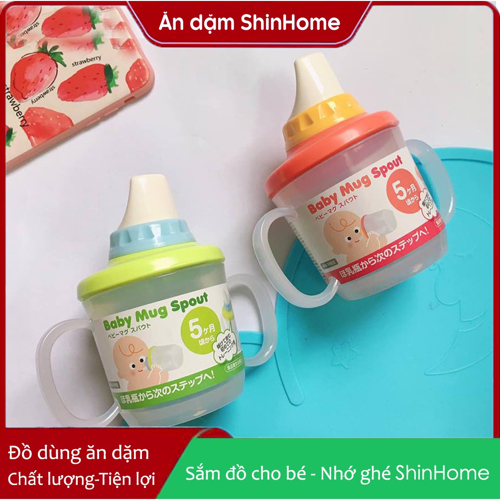 Cốc tập uống ăn dặm cho bé Baby Mug - Made in Japan