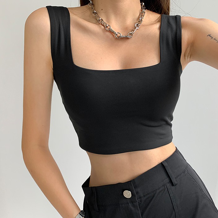 Áo hai dây COZOK cổ vuông thiết kế quyến rũ cho nữ