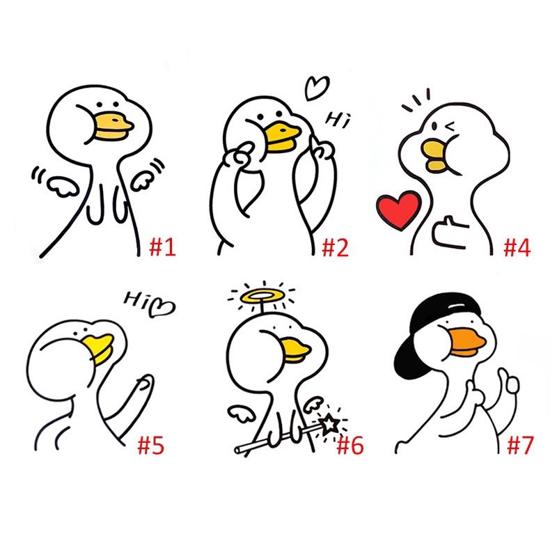 Decal miếng dán bồn cầu trang trí nhà tắm dễ thương hình Vịt con decan chống nước Thương Hiệu BOBAKI 1203